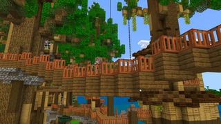 Screenshot of the Minecraft Bedrock Marketplace product Le manoir de la maison de l'arbre created by Nitric Concepts.