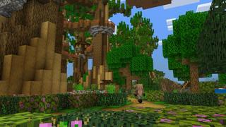 Screenshot of the Minecraft Bedrock Marketplace product Le manoir de la maison de l'arbre created by Nitric Concepts.