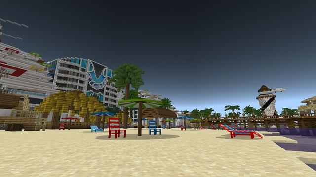 Screenshot of the Minecraft Bedrock Marketplace product Tropical Dreamland created by Nitric Concepts.