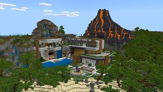 Screenshot of the Minecraft Bedrock Marketplace product Tropical Mansion created by Nitric Concepts.