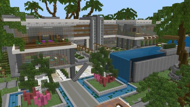 Screenshot of the Minecraft Bedrock Marketplace product Tropical Mansions created by Nitric Concepts.