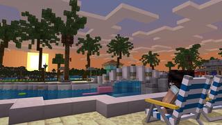 Screenshot of the Minecraft Bedrock Marketplace product Tropical Vacation created by Nitric Concepts.