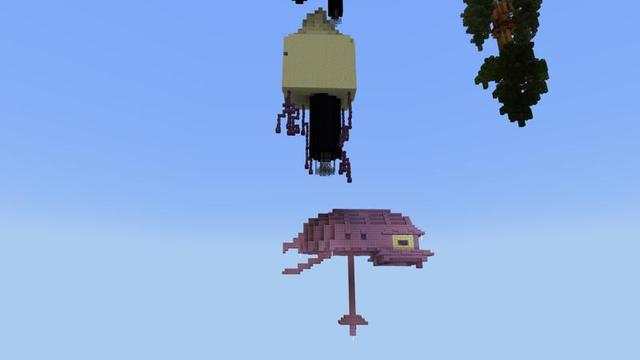 Screenshot of the Minecraft Bedrock Marketplace product UPSIDE DOWN ONE CHUNK created by Nitric Concepts.