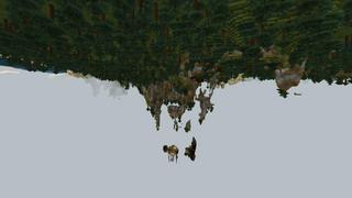 Screenshot of the Minecraft Bedrock Marketplace product Upside Down Survival created by Nitric Concepts.