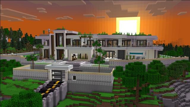Screenshot of the Minecraft Bedrock Marketplace product $1,000,000 Mansion created by Nitric Concepts.
