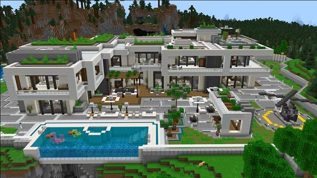 Screenshot of the Minecraft Bedrock Marketplace product $1,000,000 Mansion created by Nitric Concepts.