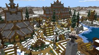 Screenshot of the Minecraft Bedrock Marketplace product Viking Village created by Nitric Concepts.