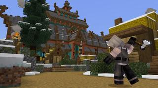 Screenshot of the Minecraft Bedrock Marketplace product Viking Village created by Nitric Concepts.