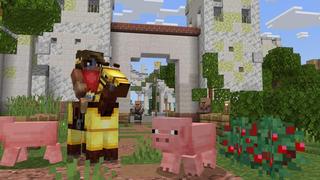 Screenshot of the Minecraft Bedrock Marketplace product Volcano City created by Nitric Concepts.