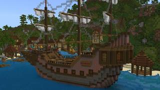 Screenshot of the Minecraft Bedrock Marketplace product Volcano Island created by Nitric Concepts.