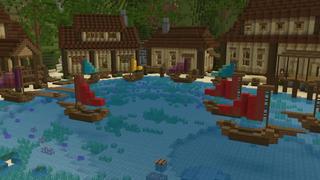 Screenshot of the Minecraft Bedrock Marketplace product Volcano Island created by Nitric Concepts.