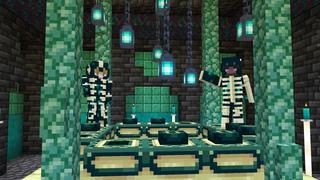 Screenshot of the Minecraft Bedrock Marketplace product WARDEN BUNKER created by Nitric Concepts.