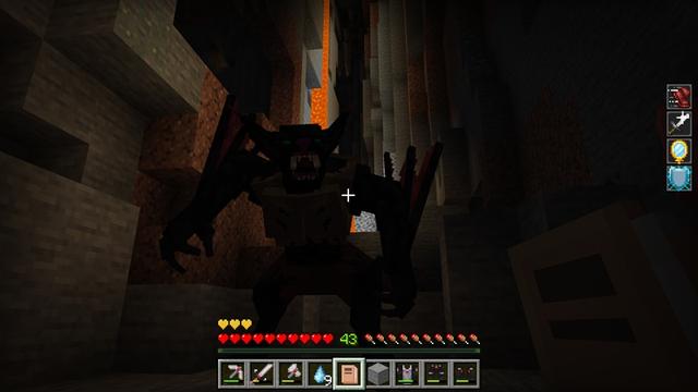 Screenshot of the Minecraft Bedrock Marketplace product Werewolf & Vampire Morph Add-On created by Nitric Concepts.