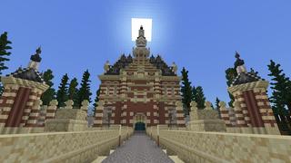 Screenshot of the Minecraft Bedrock Marketplace product Woodland Castle created by Nitric Concepts.