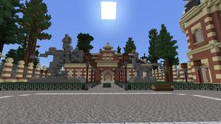 Screenshot of the Minecraft Bedrock Marketplace product Woodland Castle created by Nitric Concepts.