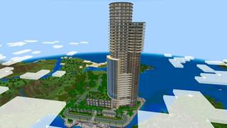 Screenshot of the Minecraft Bedrock Marketplace product Worlds Tallest Mansion created by Nitric Concepts.