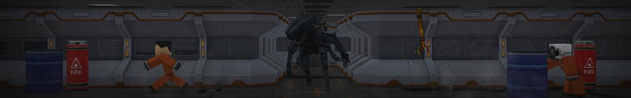 Panorama of the Minecraft Bedrock Marketplace product Alien Escape created by Norvale.
