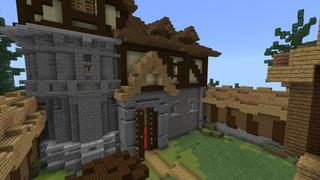 Screenshot of the Minecraft Bedrock Marketplace product CliffVille created by Norvale.