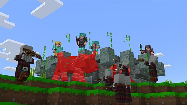 Screenshot of the Minecraft Bedrock Marketplace product Custom Hearts+ created by Norvale.