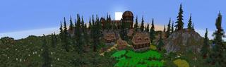 Panorama of the Minecraft Bedrock Marketplace product Farming Valley created by Norvale.