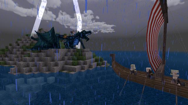 Screenshot of the Minecraft Bedrock Marketplace product Legendary Dragons created by Norvale.
