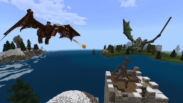 Screenshot of the Minecraft Bedrock Marketplace product Legendary Dragons created by Norvale.