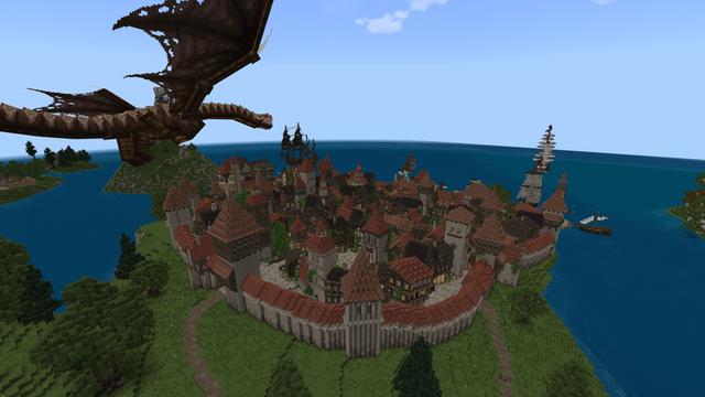 Screenshot of the Minecraft Bedrock Marketplace product Legendary Dragons created by Norvale.
