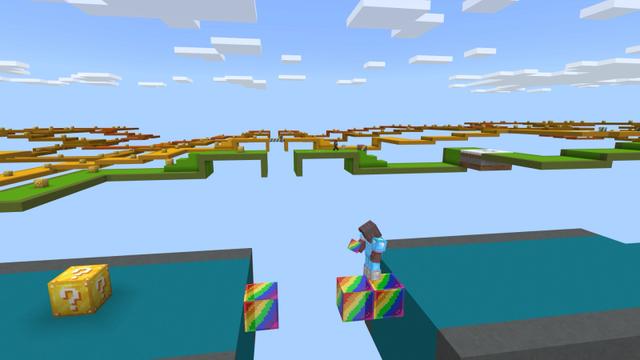 Screenshot of the Minecraft Bedrock Marketplace product Lucky Block Challenge created by Norvale.