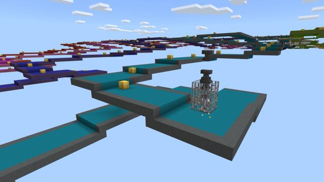 Screenshot of the Minecraft Bedrock Marketplace product Lucky Block Challenge created by Norvale.