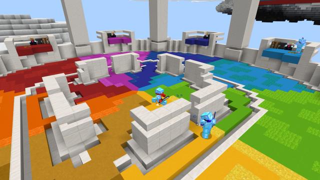 Screenshot of the Minecraft Bedrock Marketplace product Lucky Block Challenge created by Norvale.