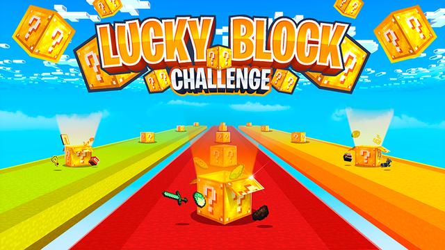 Thumbnail of the Minecraft Bedrock Marketplace product Lucky Block Challenge created by Norvale.