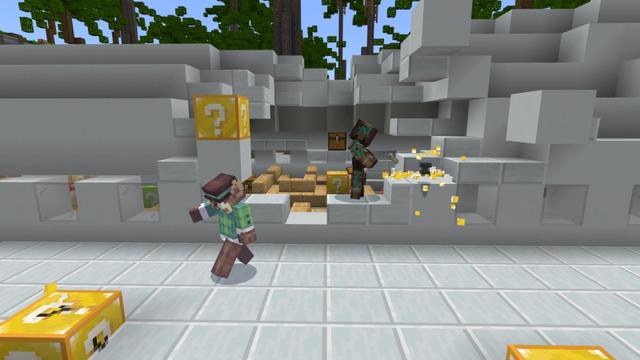 Screenshot of the Minecraft Bedrock Marketplace product Lucky Block Stranded created by Norvale.