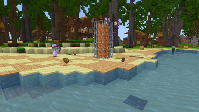 Screenshot of the Minecraft Bedrock Marketplace product Lucky Block Stranded created by Norvale.