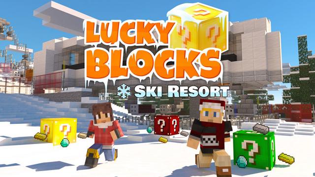 Thumbnail of the Minecraft Bedrock Marketplace product Lucky Blocks - Ski Resort created by Norvale.