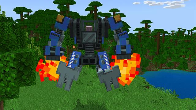 Screenshot of the Minecraft Bedrock Marketplace product Mech Expansion created by Norvale.