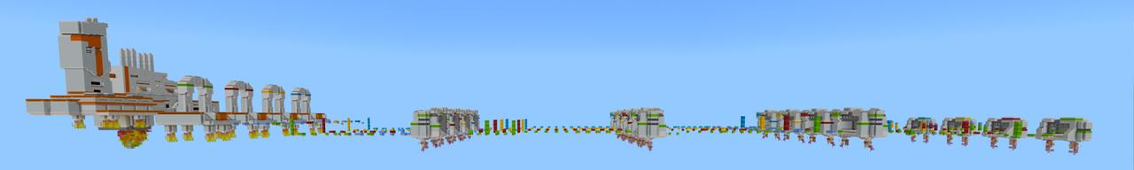 Panorama of the Minecraft Bedrock Marketplace product Parkour Races created by Norvale.
