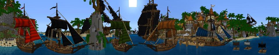 Panorama of the Minecraft Bedrock Marketplace product Pirate Adventures created by Norvale.