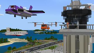 Screenshot of the Minecraft Bedrock Marketplace product Planes & Helicopters created by Norvale.