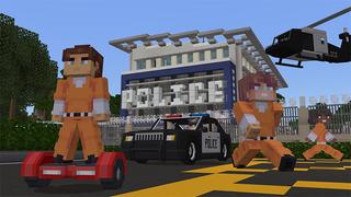 Screenshot of the Minecraft Bedrock Marketplace product Prison Escape: City created by Norvale.