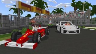 Screenshot of the Minecraft Bedrock Marketplace product Racing Fun created by Norvale.
