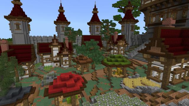 Screenshot of the Minecraft Bedrock Marketplace product Scarlin Hills created by Norvale.
