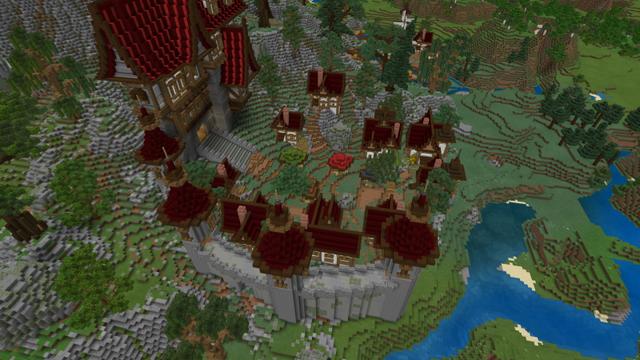 Screenshot of the Minecraft Bedrock Marketplace product Scarlin Hills created by Norvale.