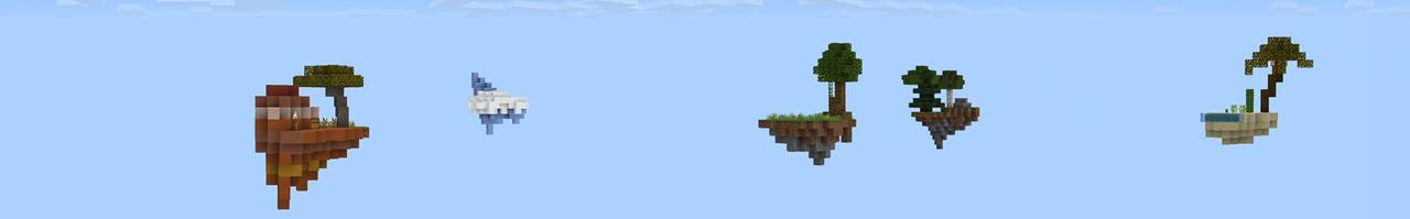 Panorama of the Minecraft Bedrock Marketplace product Simple Skyblock created by Norvale.