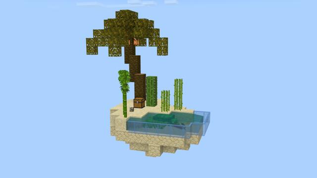 Screenshot of the Minecraft Bedrock Marketplace product Simple Skyblock created by Norvale.