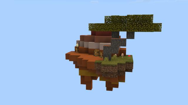 Screenshot of the Minecraft Bedrock Marketplace product Simple Skyblock created by Norvale.