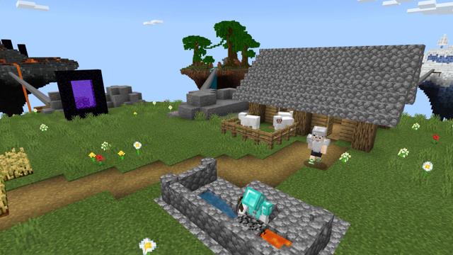 Screenshot of the Minecraft Bedrock Marketplace product SkyBlock XL created by Norvale.