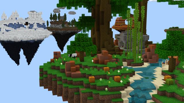 Screenshot of the Minecraft Bedrock Marketplace product SkyBlock XL created by Norvale.