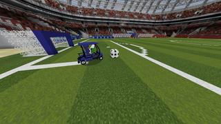 Screenshot of the Minecraft Bedrock Marketplace product Soccer Fever created by Norvale.