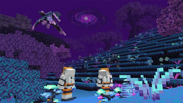 Screenshot of the Minecraft Bedrock Marketplace product Spacecraft created by Norvale.