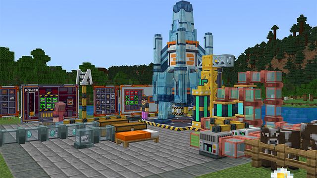 Screenshot of the Minecraft Bedrock Marketplace product Spacecraft created by Norvale.